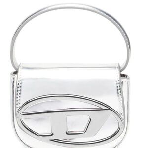 Diesel Silver Metallic Mini Crossbody Bag